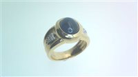 Anello Sommer Donna B&B in Oro giallo Zaffiro ZAF CABOCHON DIA CT 0.06 VS/G - ZAF CABOCHON DIA CT 0.06 VS/G